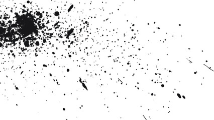 Dirt dust texture isolated on white background, top view. Old dusty grain film overlay. Scratched dotted texture. 