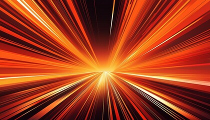 Obraz premium dynamic orange speedlines in an anime style create a vibrant sense of motion and energy perfect for enhancing action sequences or dramatic scenes in digital animation