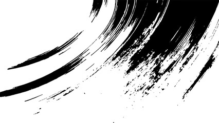 Fototapeta premium Grunge black and white urban vector texture. design brush strokes. Overlay texture. Faded black-white dyed paper texture. Sketch grunge design. Use for poster, cover, banner, mock-up, stickers layout.