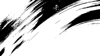 Fototapeta premium Grunge black and white urban vector texture. design brush strokes. Overlay texture. Faded black-white dyed paper texture. Sketch grunge design. Use for poster, cover, banner, mock-up, stickers layout.