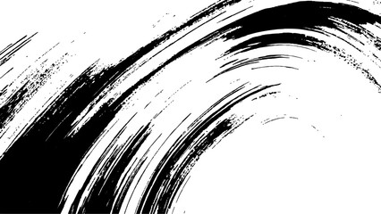 Fototapeta premium Grunge black and white urban vector texture. design brush strokes. Overlay texture. Faded black-white dyed paper texture. Sketch grunge design. Use for poster, cover, banner, mock-up, stickers layout.