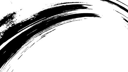 Obraz premium Grunge czarno-biała miejska tekstura wektorowa. projekt pociągnięcia pędzla. Tekstura nakładki. Wyblakła czarno-biała farbowana tekstura papieru. Szkic grunge design. Użyj do plakatu, okładki, banera, makiety, układu naklejek.