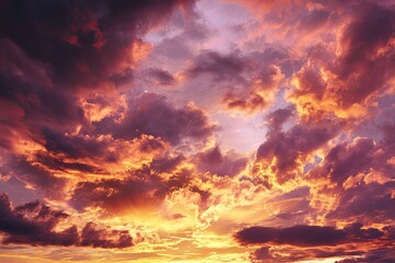 Obraz premium Dramatic sunset cloudscape (3)