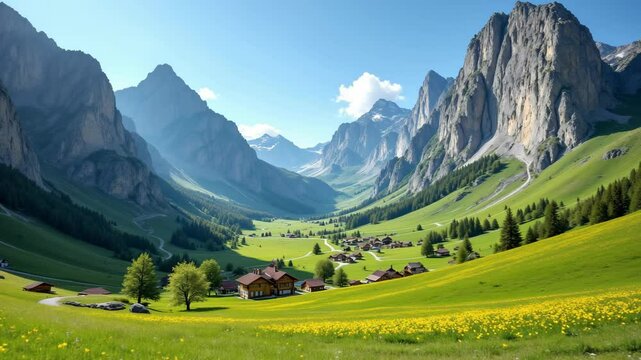 Majestic Externsteine in Spring Concept