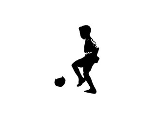 vector or illustration of a person carrying a ball