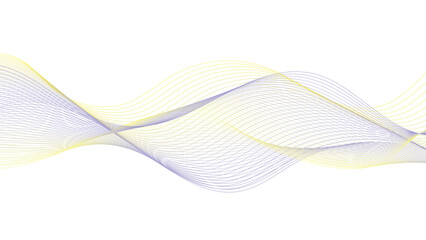 Light Yellow and Blue Curved Lines for Modern Backgrounds