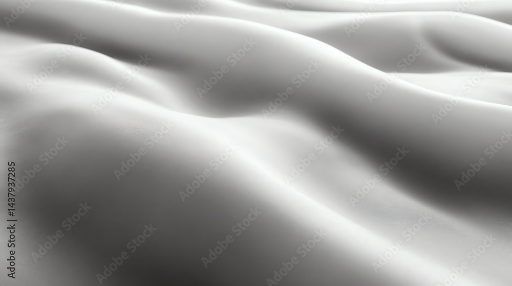 Poster abstract white waves surface with soft texture and smooth gradient