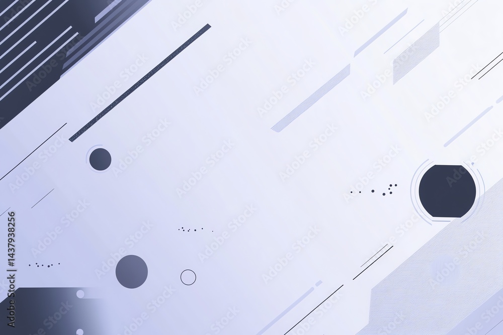 Poster abstract tech background with geometric shapes and modern minimalist design
