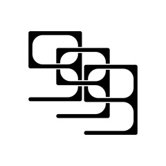 Number 999 vector design logo