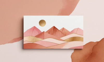 A mountainous scene with a bright sun in the background, suitable for travel or outdoor-themed projects