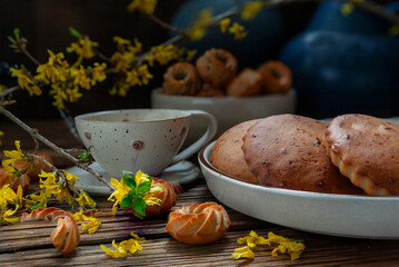 Homemade oat cake (no fat, no dairy, no eggs, sugar free)
