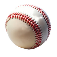 Closeup of a Baseball HighResolution Texture and Image isolated on transparent background