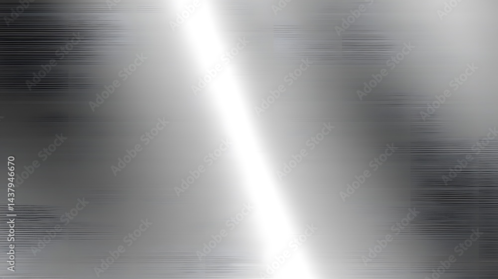 Poster reflective metallic surface with subtle texture and highlights.