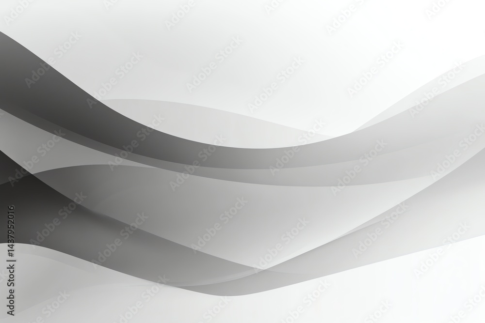 Poster abstract wavy gray lines and shapes background for modern design