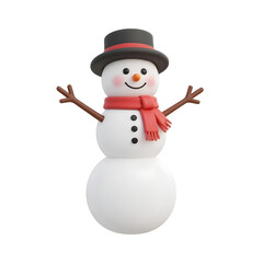 snowman isolated on white background