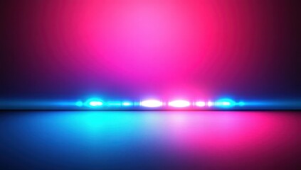 Neon stage background with vibrant pink and blue lights.  A smooth, gradient backdrop featuring vibrant pink and blue hues, creating an energetic and futuristic atmosphere