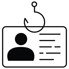 Phishing Identity Icon Vector Design
