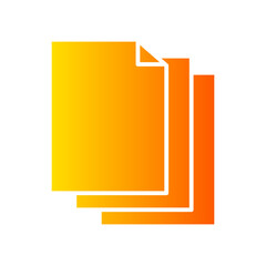 blank page gradient icon