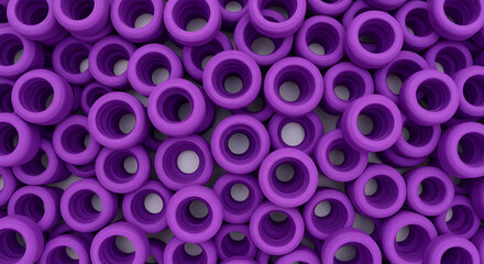 Purple Circular Patterns Seamless Repeating Elements Design Visual