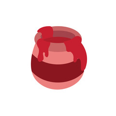 jam honey jar pot ceramic vase vector emoji illustration symbol sign icon 