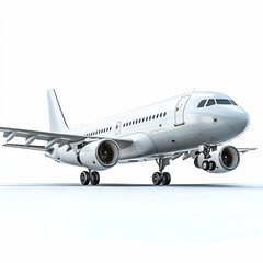 Obraz premium Airplane illustration simple modern grey tones