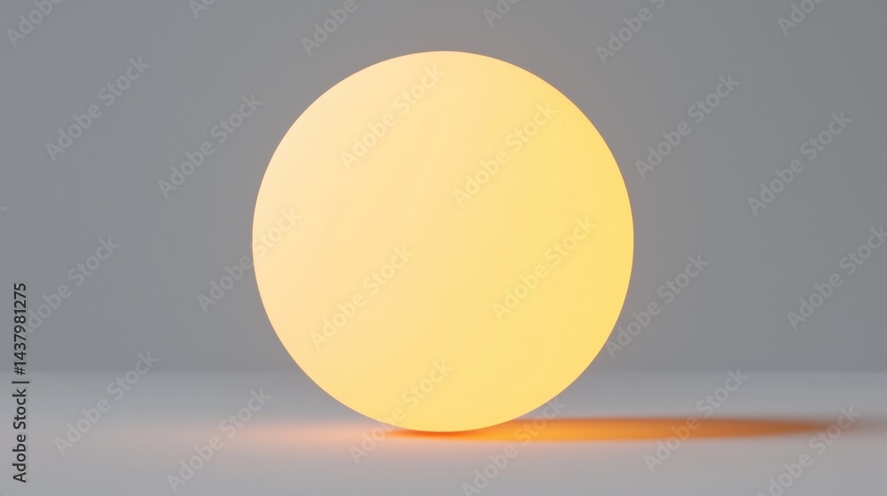 Poster a 3d rendering of a glowing sphere.