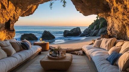 * Rocky beach alcoves offering serene, private views.