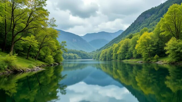 Canoeing on Lake Edersee in Kellerwald Concept