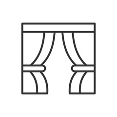 Curtain Icon Sign Symbol