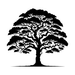 Fototapeta premium tree silhouette vector style