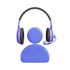 3D Rendering Contract support icon concept