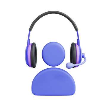 3D Rendering Contract support icon concept