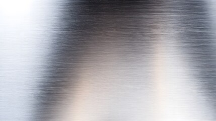 Close-up view of a polished metal surface with light reflections.