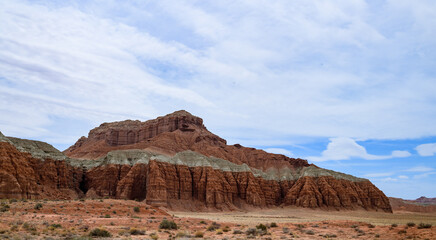 Utah, Eroded by water and wind cliffs in the canyon, Little Wild Horse Canyon, San Rafael Swell, USA