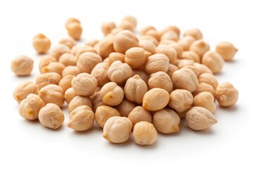 Chickpeas isolated on white background