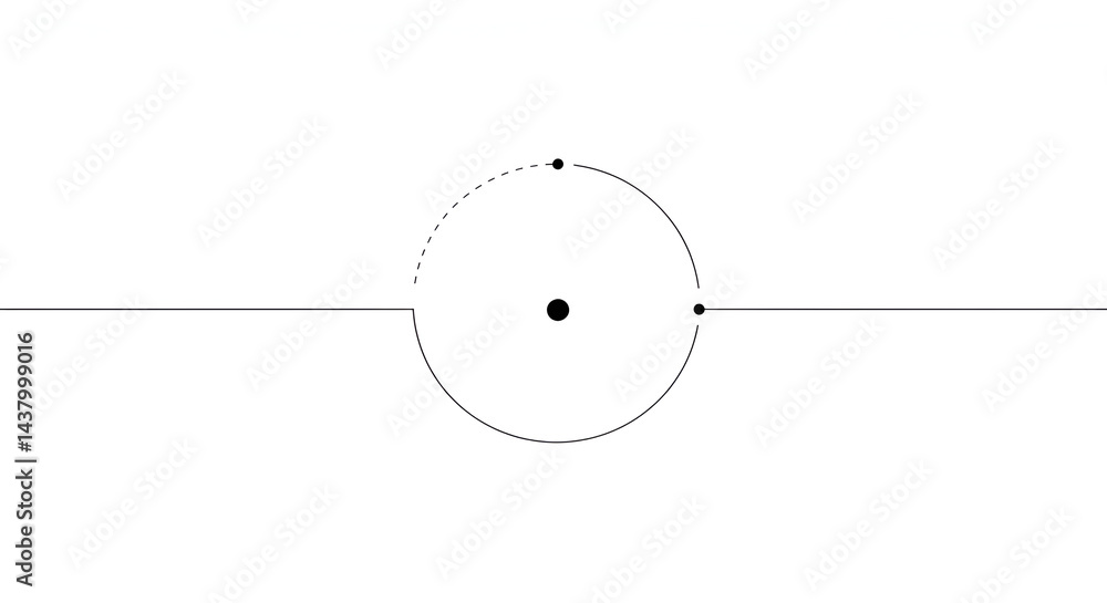 Aufkleber abstract minimalistic visualization of interconnection and communication network