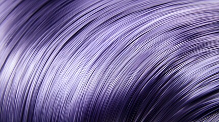Intricate,  purple, abstract, wavy,  linear design.