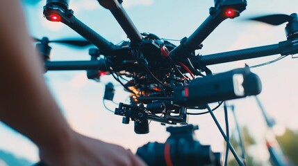 Exploring modern aerial photography with a professional multirotor drone system