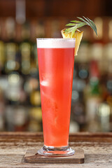 Cocktail singapore sling place for text