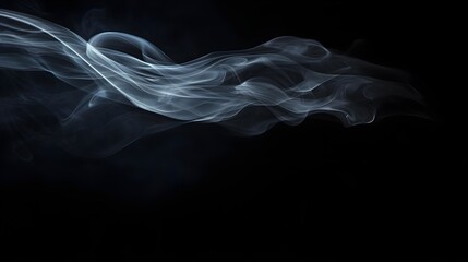 Fototapeta premium Elegant Abstract Smoke Swirls Against a Dark Background