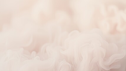 A soft, tranquil poster background designed with muted tones, featuring a gentle ivory base infused with misty textures in muted blue and dusty pink