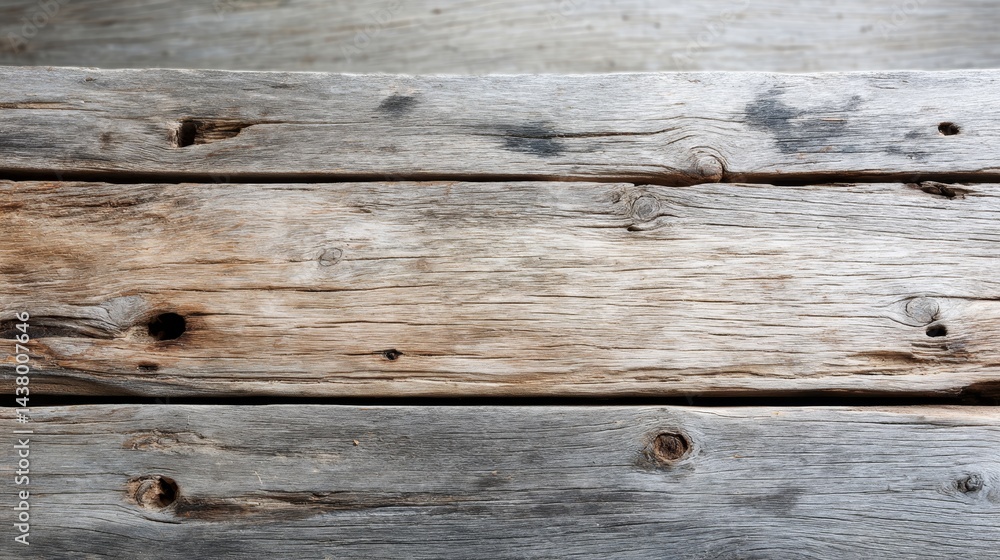Fototapete weathered wooden surface features deep grain lines and faded brown tones, showcasing age cracks and 