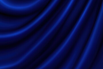 Deep blue satin drapes.  Soft folds of luxurious fabric