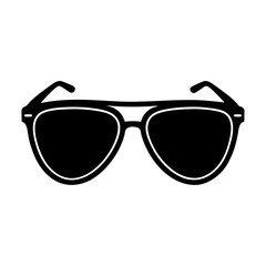 Retro Sunglasses silhouette vector