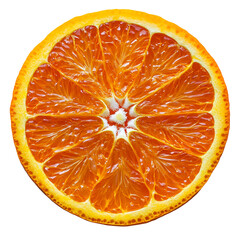 Close up orange slice visuals