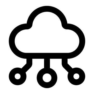 cloud computing icon for illustration