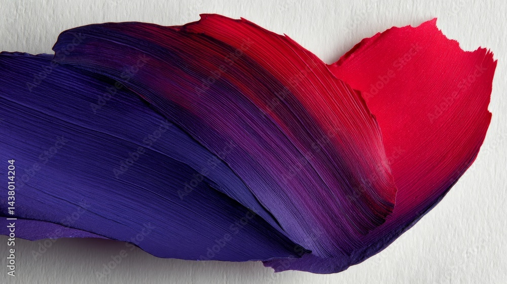 Poster crimson and rose watercolor pigments blend to form organic shapes on wet paper, with brush strokes r