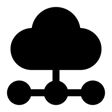 cloud computing icon for illustration