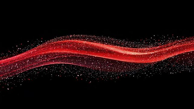 abstract fractal background, abstract background with red wave line smoke stars