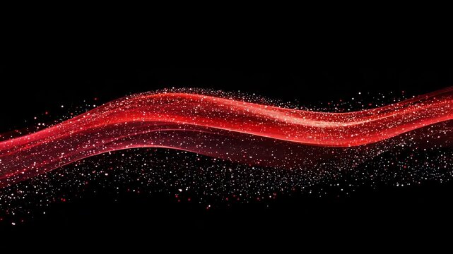 abstract fractal background, abstract background with red wave line smoke stars